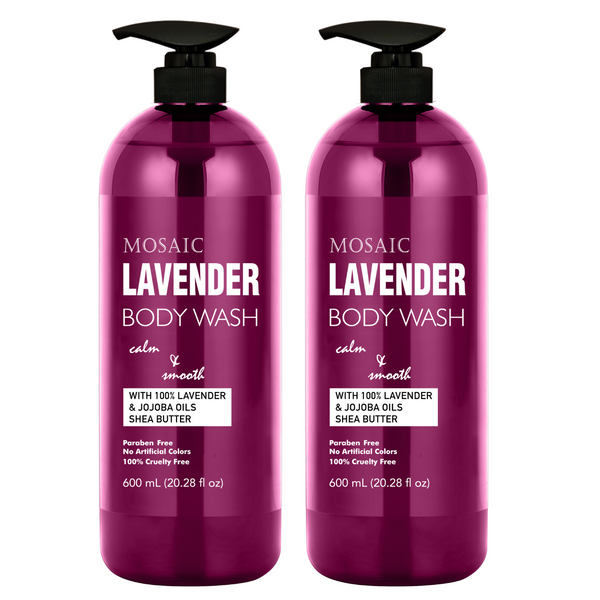Lavender Body Wash with Vitamin E, 20.2 FL Oz Bottle (Pack of 2)