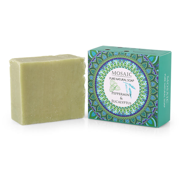 Peppermint & Eucalyptus Beauty Soap with Olive Oil, 5.3 oz