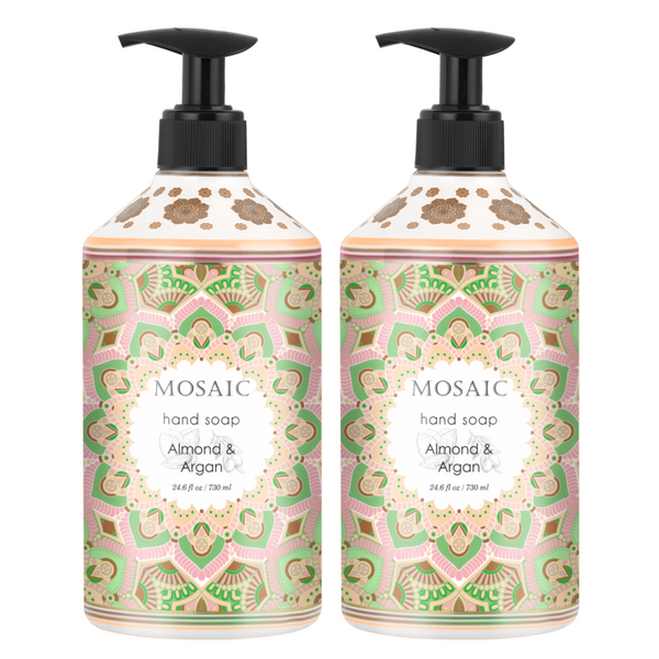 Almond & Argan Liquid Hand Soap 24.6 fl oz Each (Set of 2)