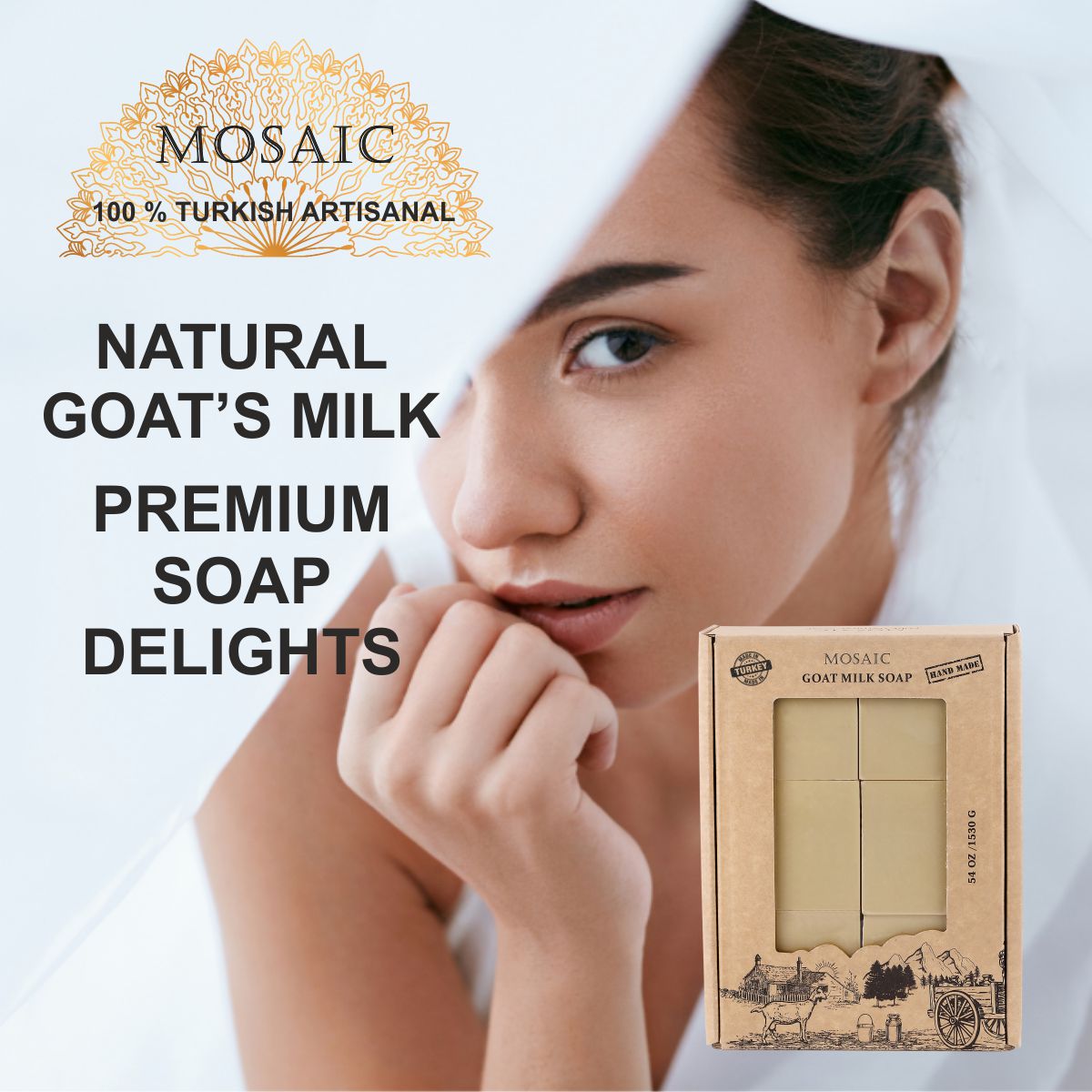 Hand Crafted Goat Milk Bar Soap Set of 12 (4.5 oz each)