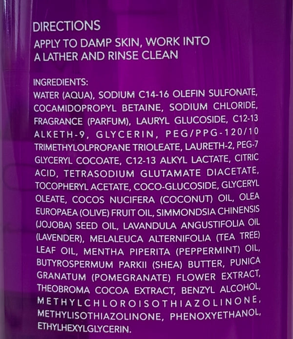 Lavender Body Wash with Vitamin E, 20.2 FL Oz Bottle (Pack of 2)