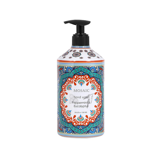 Liquid Hand Soap Set,Lavender + Almond & Argan + Peppermint & Eucalyptus + Camomile, 4 x 24.6 fl oz Each