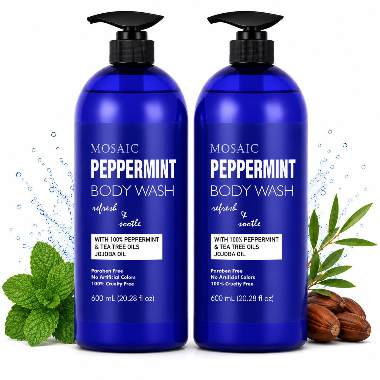 Mosaic Body Wash with Vitamin E, 20.2 FL Oz